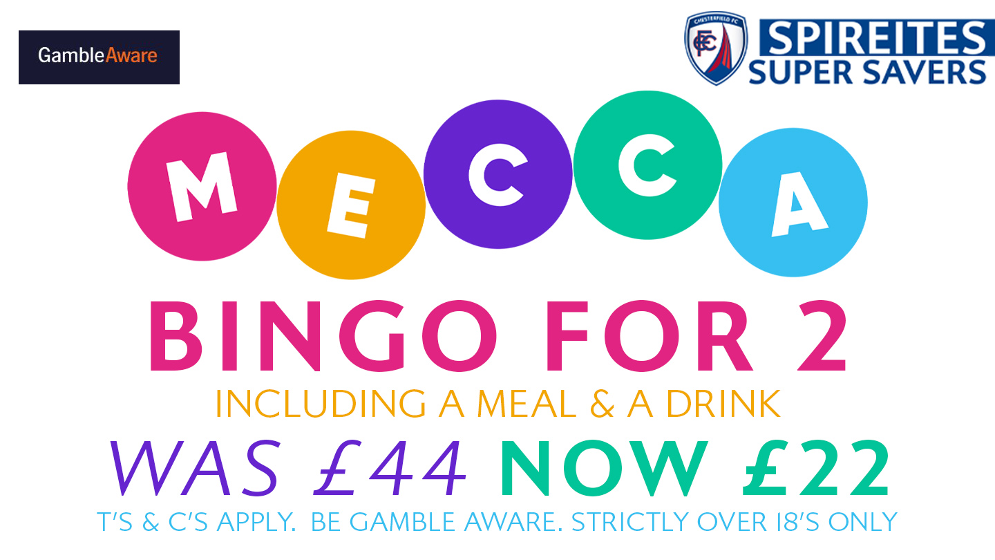 Mecca Bingo 2 Person Bingo Card Offer Super Saver Vouchers